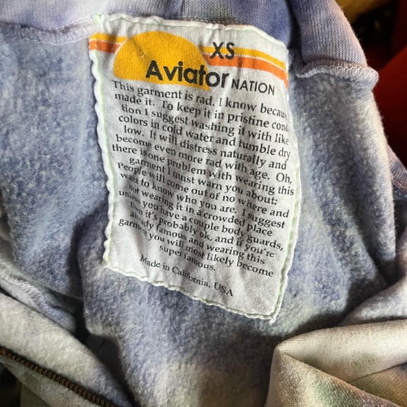 Aviator Nation Tie Dye Hoodie Pants Set - Picture 8 of 9